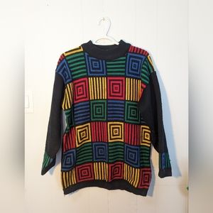 Vintage colour block sweater